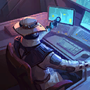 sleeping cloudy player card