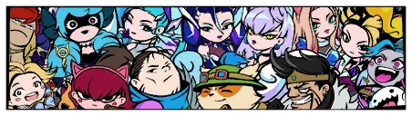 Banner „Kritzelbrudis // League of Legends“